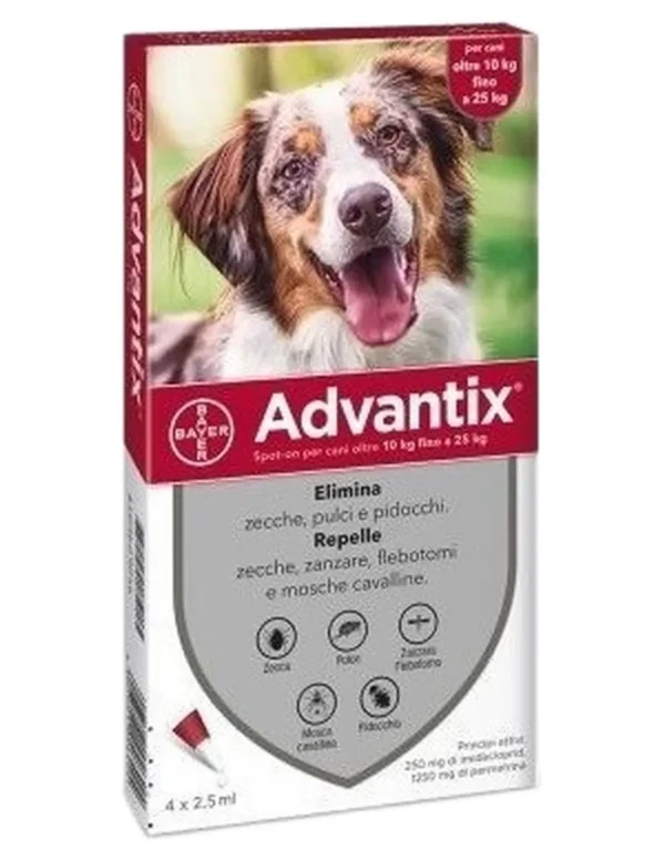 Advantix cani 10 - 25 kg 4 pipette