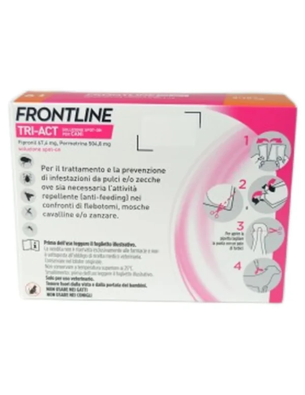 Frontline Tri-Act 5-10 kg spot on 6 pipette - immagine 2