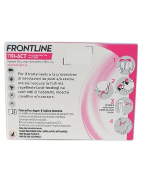 Frontline Tri-Act 6 pipette cani da 10 a 20 kg - immagine 2