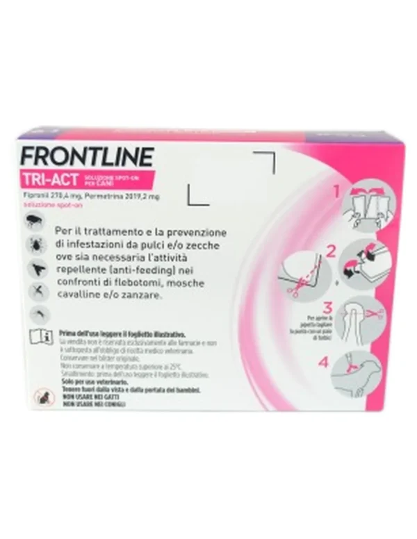 Frontline Tri-Act 6 pipette 40 a 60 kg - immagine 2