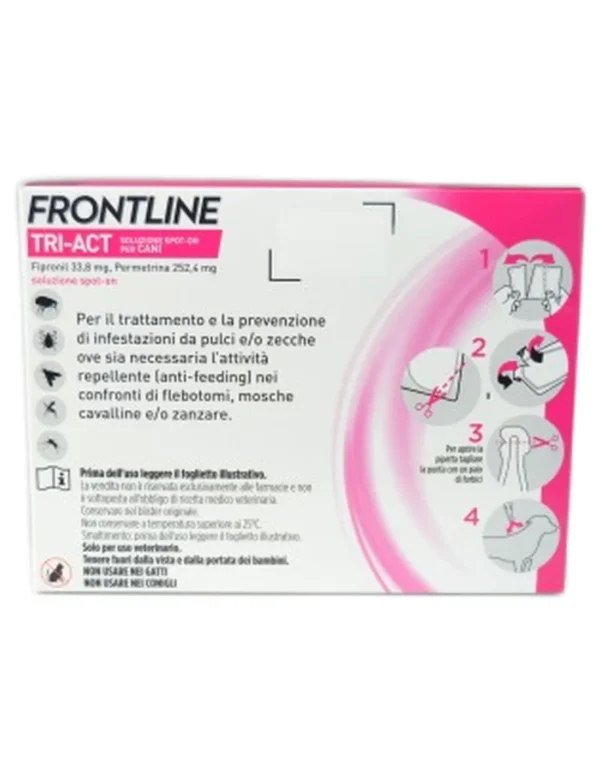 Frontline Tri-Act cani da 2 - 5 Kg 6 pipette - immagine 2